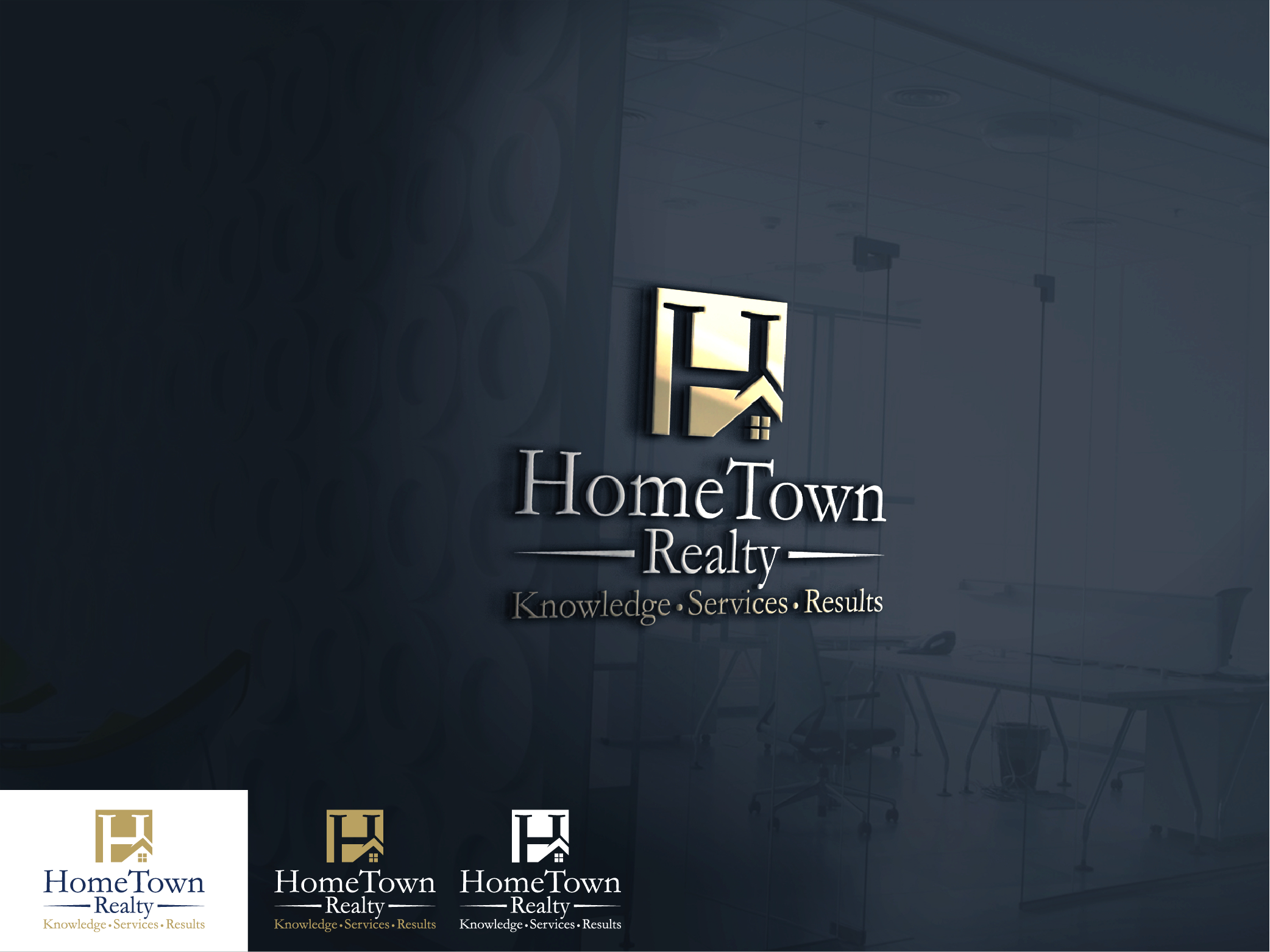Logo Design by Ayub Zafar for HomeTown Realty | Design #23810634