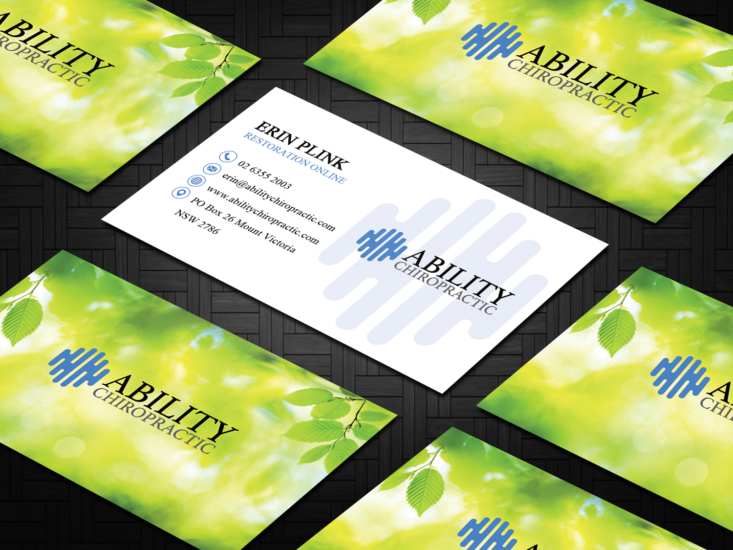 Diseño de Tarjeta de Presentación por Sandaruwan para Ability Chiropractic | Diseño #23726865