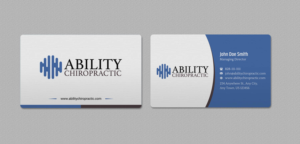 Business Card Design by INDIAN_Ashok for Ability Chiropractic | Design: #23727677