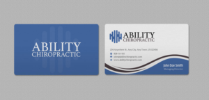 Business Card Design by INDIAN_Ashok for Ability Chiropractic | Design: #23727678