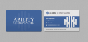 Business Card Design by INDIAN_Ashok for Ability Chiropractic | Design: #23727679