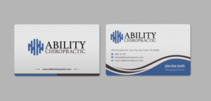 Business Card Design by INDIAN_Ashok for Ability Chiropractic | Design: #23727687