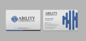 Business Card Design by INDIAN_Ashok for Ability Chiropractic | Design: #23727688