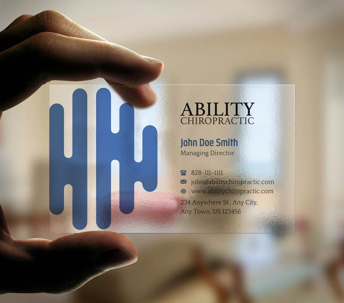 Business Card Design by INDIAN_Ashok for Ability Chiropractic | Design #23727699