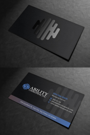 Business Card Design by INDIAN_Ashok for Ability Chiropractic | Design: #23727719