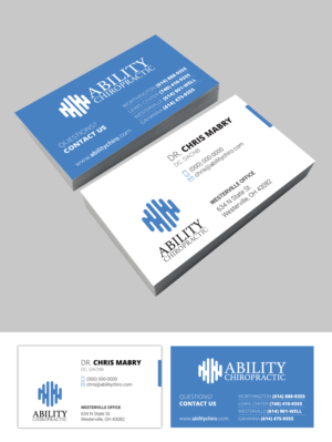 Diseño de Tarjeta de Presentación por adiazudin para Ability Chiropractic | Diseño #23721132