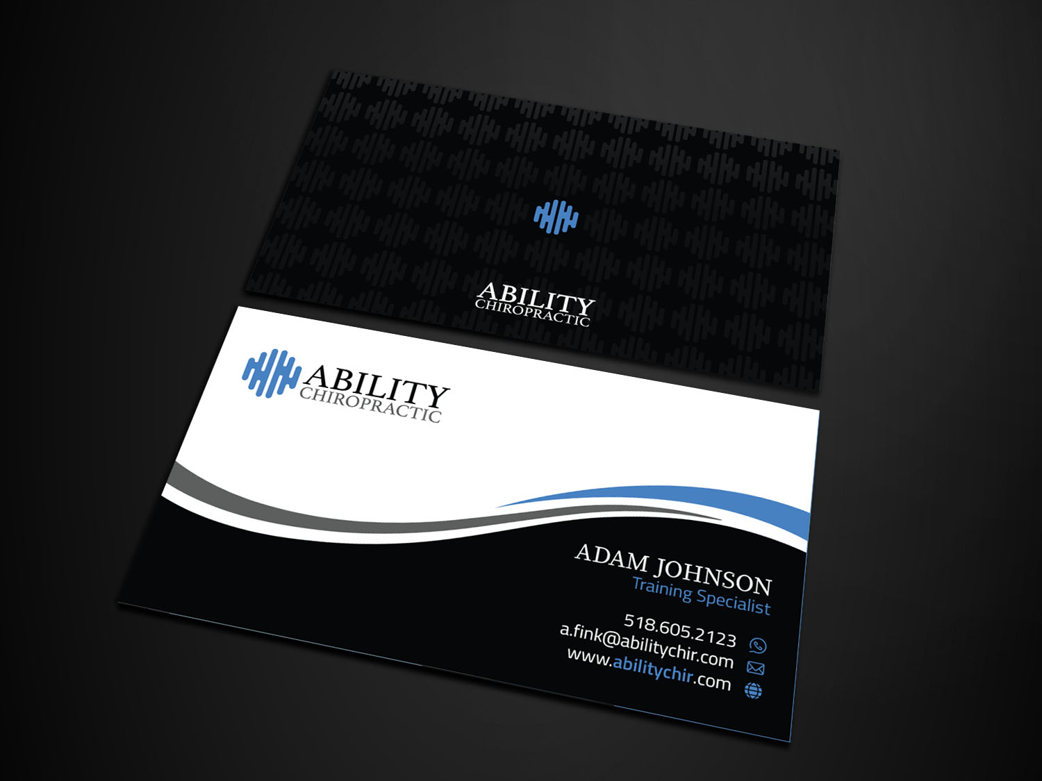 Business Card Design by Verified artistry for Ability Chiropractic | Design #23749767