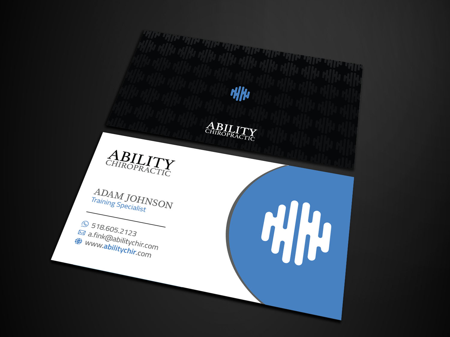 Business Card Design by Verified artistry for Ability Chiropractic | Design #23749771