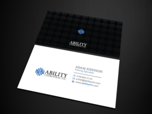 Business Card Design by Verified artistry (Design garden) for Ability Chiropractic | Design: #23749778