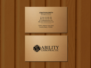 Business Card Design by Creations Box 2015 for Ability Chiropractic | Design: #23727273