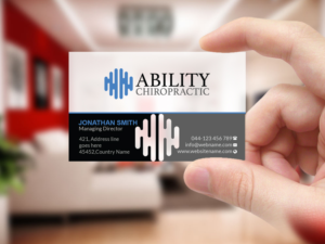 Diseño de Tarjeta de Presentación por Creations Box 2015 para Ability Chiropractic | Diseño #23727276
