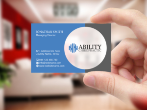 Business Card Design by Creations Box 2015 for Ability Chiropractic | Design: #23727279