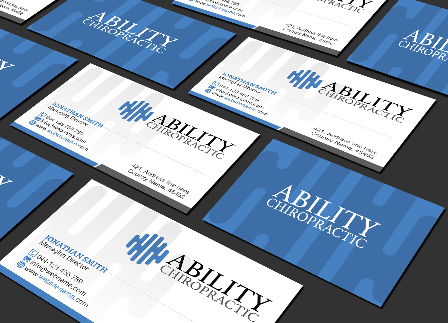 Business Card Design by Creations Box 2015 for Ability Chiropractic | Design #23727288
