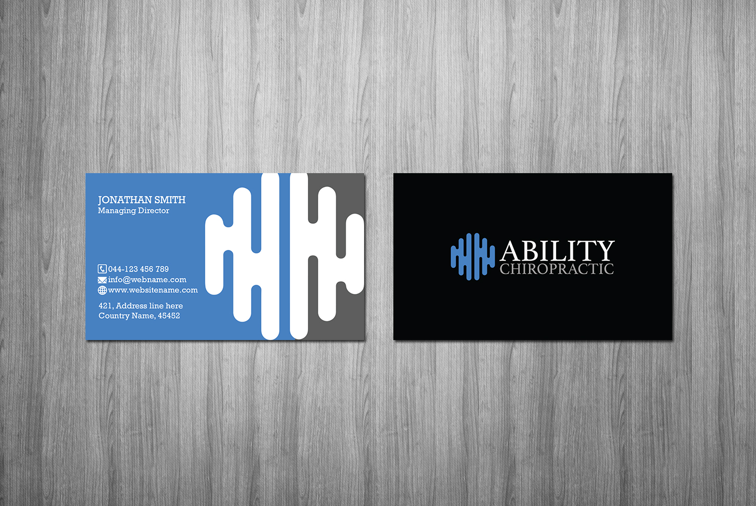 Business Card Design by Creations Box 2015 for Ability Chiropractic | Design #23727294
