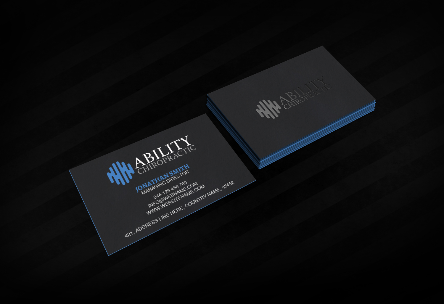 Business Card Design by Creations Box 2015 for Ability Chiropractic | Design #23727296