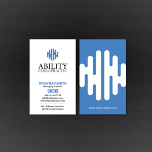 Business Card Design by Creations Box 2015 for Ability Chiropractic | Design: #23727853