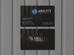 Business Card Design by Creations Box 2015 for Ability Chiropractic | Design: #23735752
