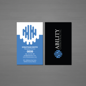 Business Card Design by Creations Box 2015 for Ability Chiropractic | Design: #23735753