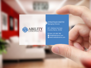Business Card Design by Creations Box 2015 for Ability Chiropractic | Design: #23735758