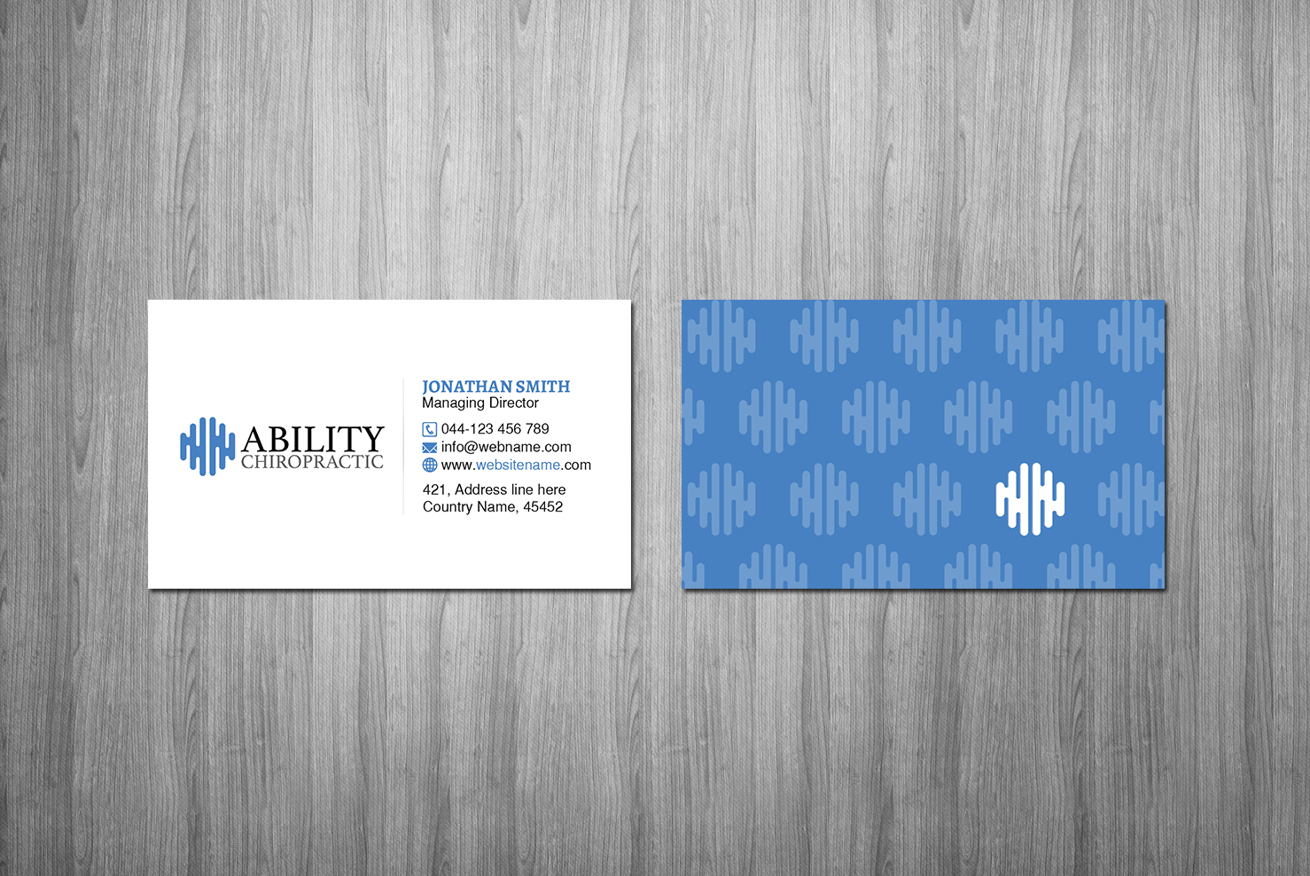 Business Card Design by Creations Box 2015 for Ability Chiropractic | Design #23735760