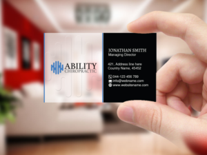 Business Card Design by Creations Box 2015 for Ability Chiropractic | Design: #23735761