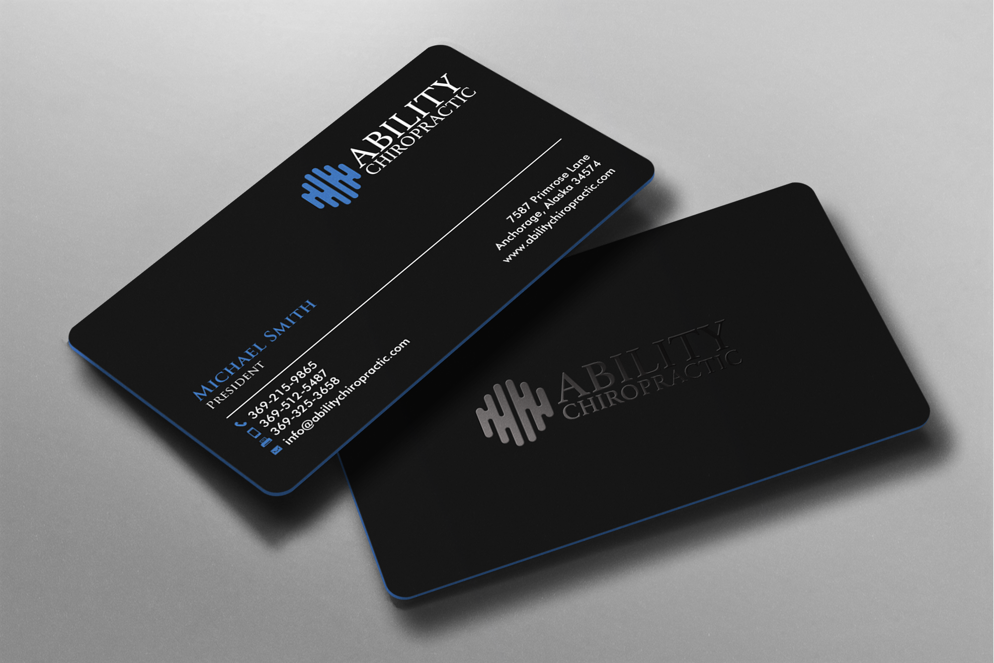 Business Card Design by chandrayaan.creative for Ability Chiropractic | Design #23728958