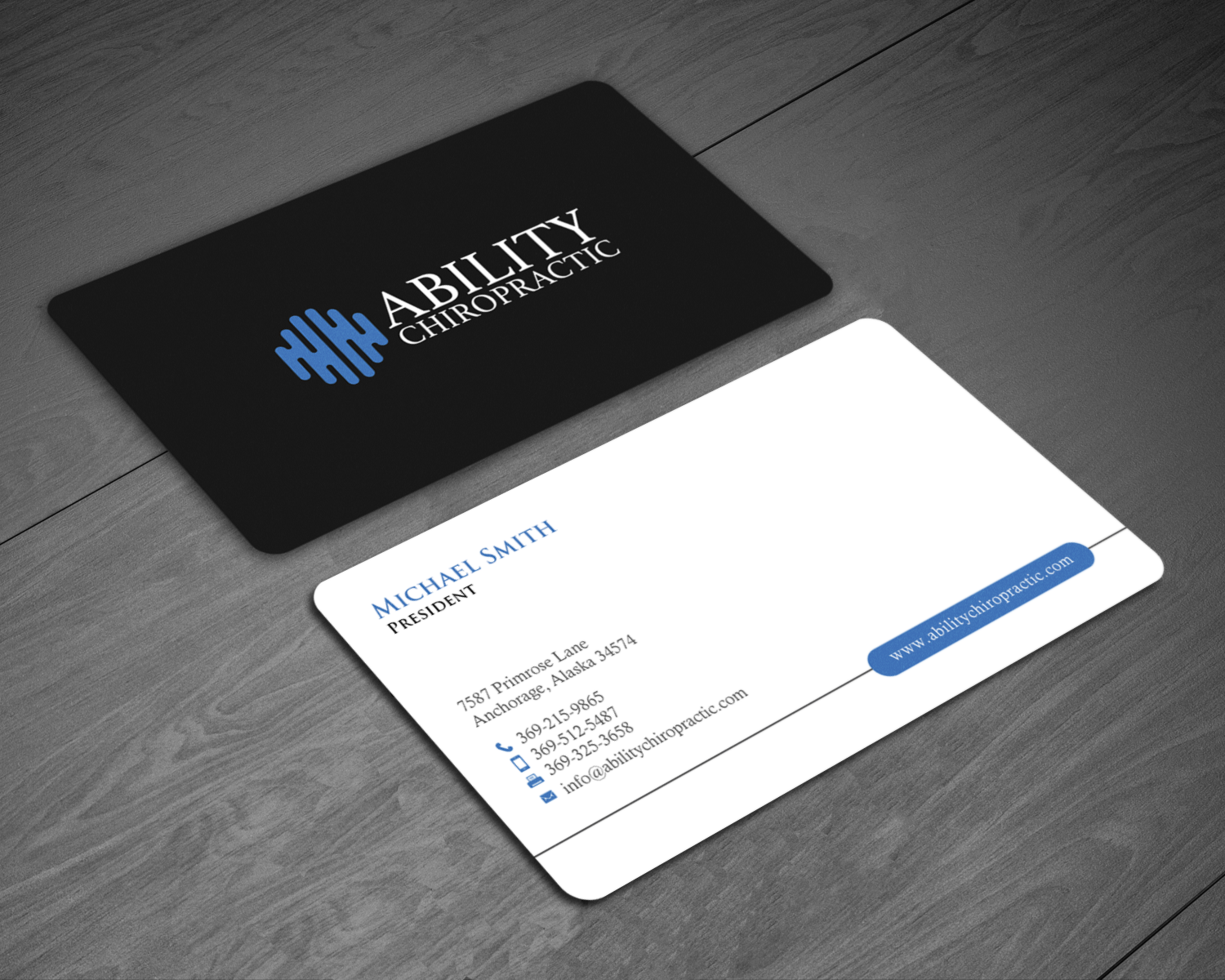Business Card Design by chandrayaan.creative for Ability Chiropractic | Design #23728964