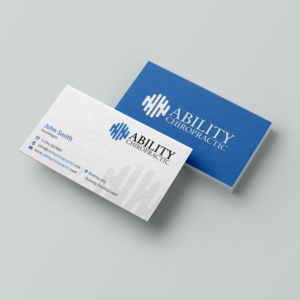 Diseño de Tarjeta de Presentación por Creative Jiniya para Ability Chiropractic | Diseño: #23720789