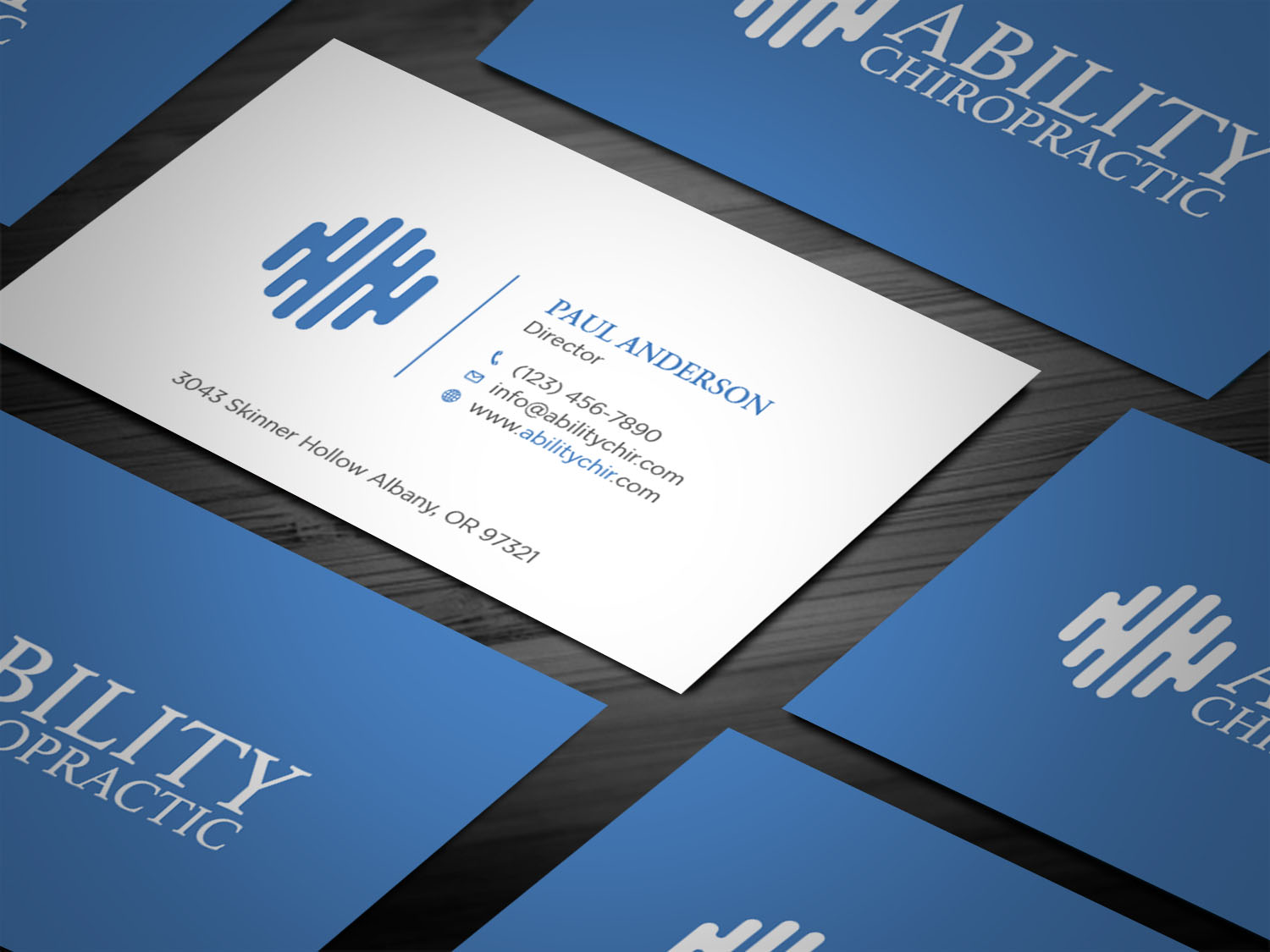 Diseño de Tarjeta de Presentación por Tripti Ranjan Gain para Ability Chiropractic | Diseño #23724408