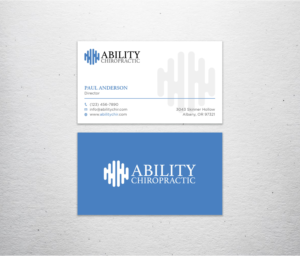 Business Card Design by Tripti Ranjan Gain for Ability Chiropractic | Design: #23724412