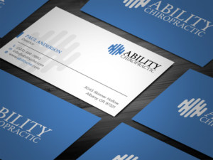 Business Card Design by Tripti Ranjan Gain for Ability Chiropractic | Design: #23724414