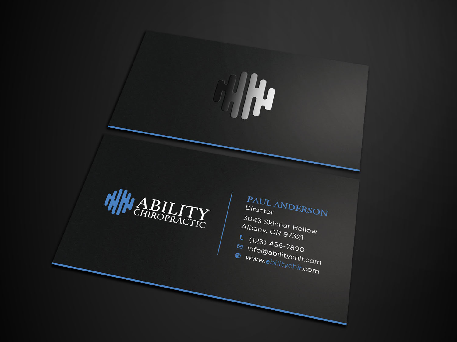 Diseño de Tarjeta de Presentación por Tripti Ranjan Gain para Ability Chiropractic | Diseño #23724423