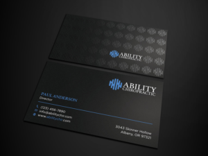 Business Card Design by Tripti Ranjan Gain for Ability Chiropractic | Design: #23724427