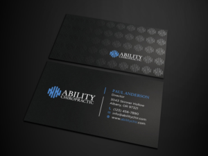 Business Card Design by Tripti Ranjan Gain for Ability Chiropractic | Design: #23724428