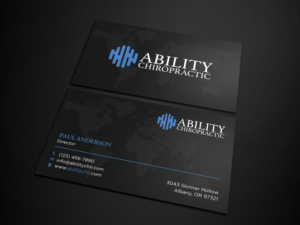 Business Card Design by Tripti Ranjan Gain for Ability Chiropractic | Design: #23724429