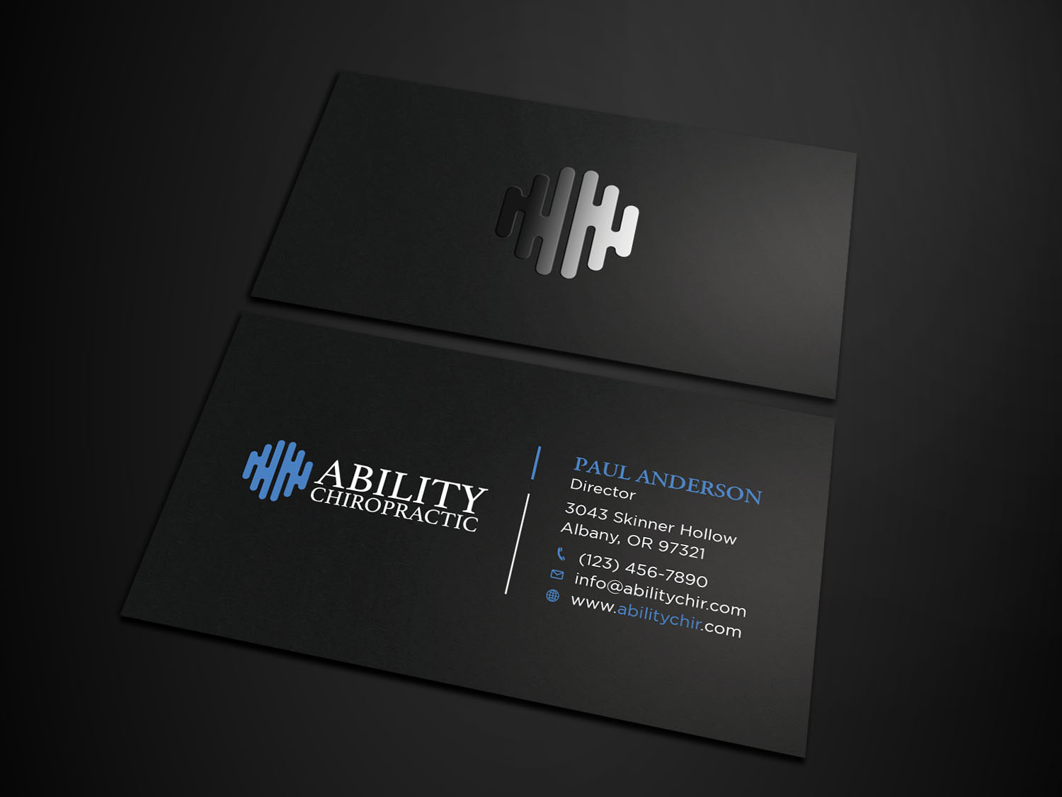 Diseño de Tarjeta de Presentación por Tripti Ranjan Gain para Ability Chiropractic | Diseño #23724430