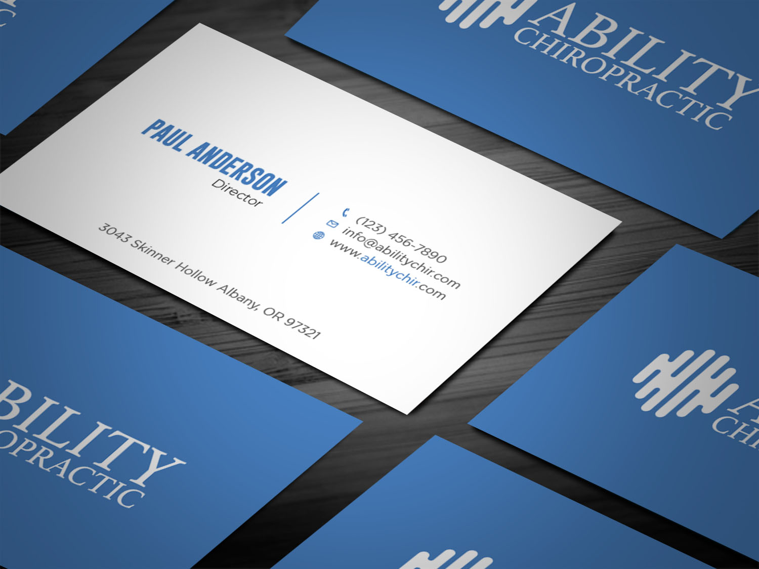 Diseño de Tarjeta de Presentación por Tripti Ranjan Gain para Ability Chiropractic | Diseño #23724431