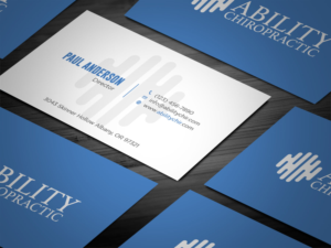 Business Card Design by Tripti Ranjan Gain for Ability Chiropractic | Design: #23724436