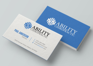 Business Card Design by Tripti Ranjan Gain for Ability Chiropractic | Design: #23724437