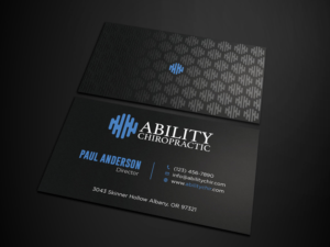 Business Card Design by Tripti Ranjan Gain for Ability Chiropractic | Design: #23724439