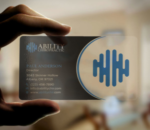 Business Card Design by Tripti Ranjan Gain for Ability Chiropractic | Design: #23724440