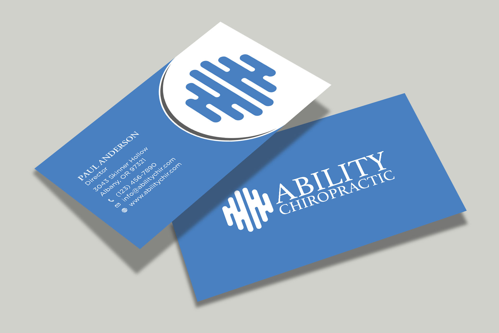 Diseño de Tarjeta de Presentación por Tripti Ranjan Gain para Ability Chiropractic | Diseño #23724627