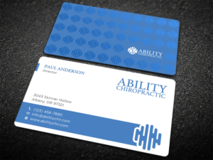 Business Card Design by Tripti Ranjan Gain for Ability Chiropractic | Design: #23724630