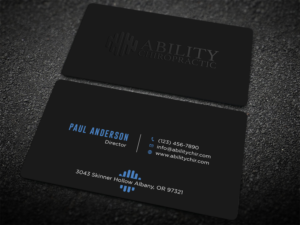 Business Card Design by Tripti Ranjan Gain for Ability Chiropractic | Design: #23724768