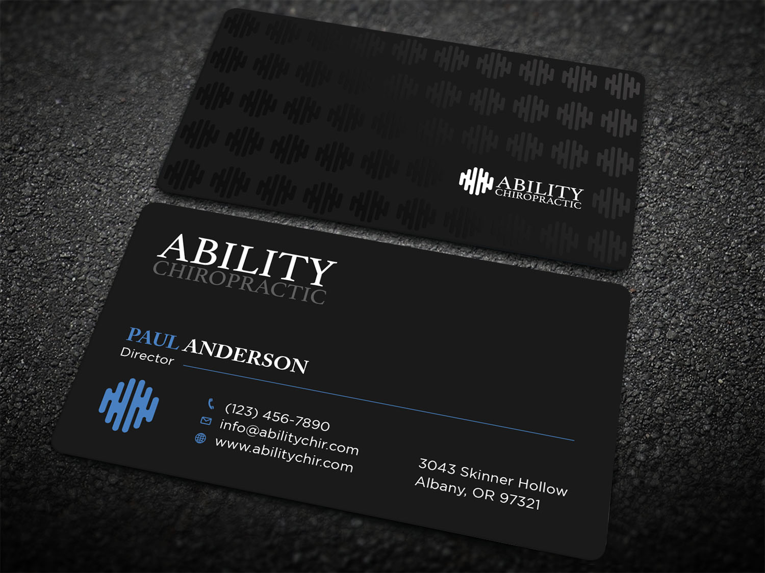 Diseño de Tarjeta de Presentación por Tripti Ranjan Gain para Ability Chiropractic | Diseño #23724769