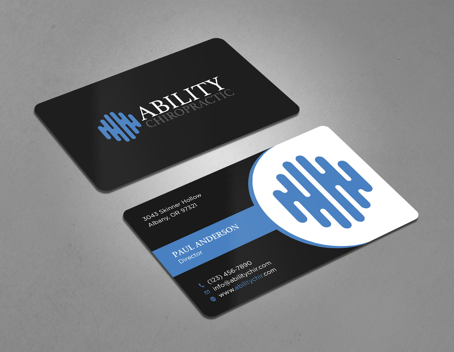 Diseño de Tarjeta de Presentación por Tripti Ranjan Gain para Ability Chiropractic | Diseño #23724771