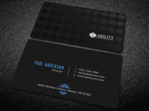 Business Card Design by Tripti Ranjan Gain for Ability Chiropractic | Design: #23724772