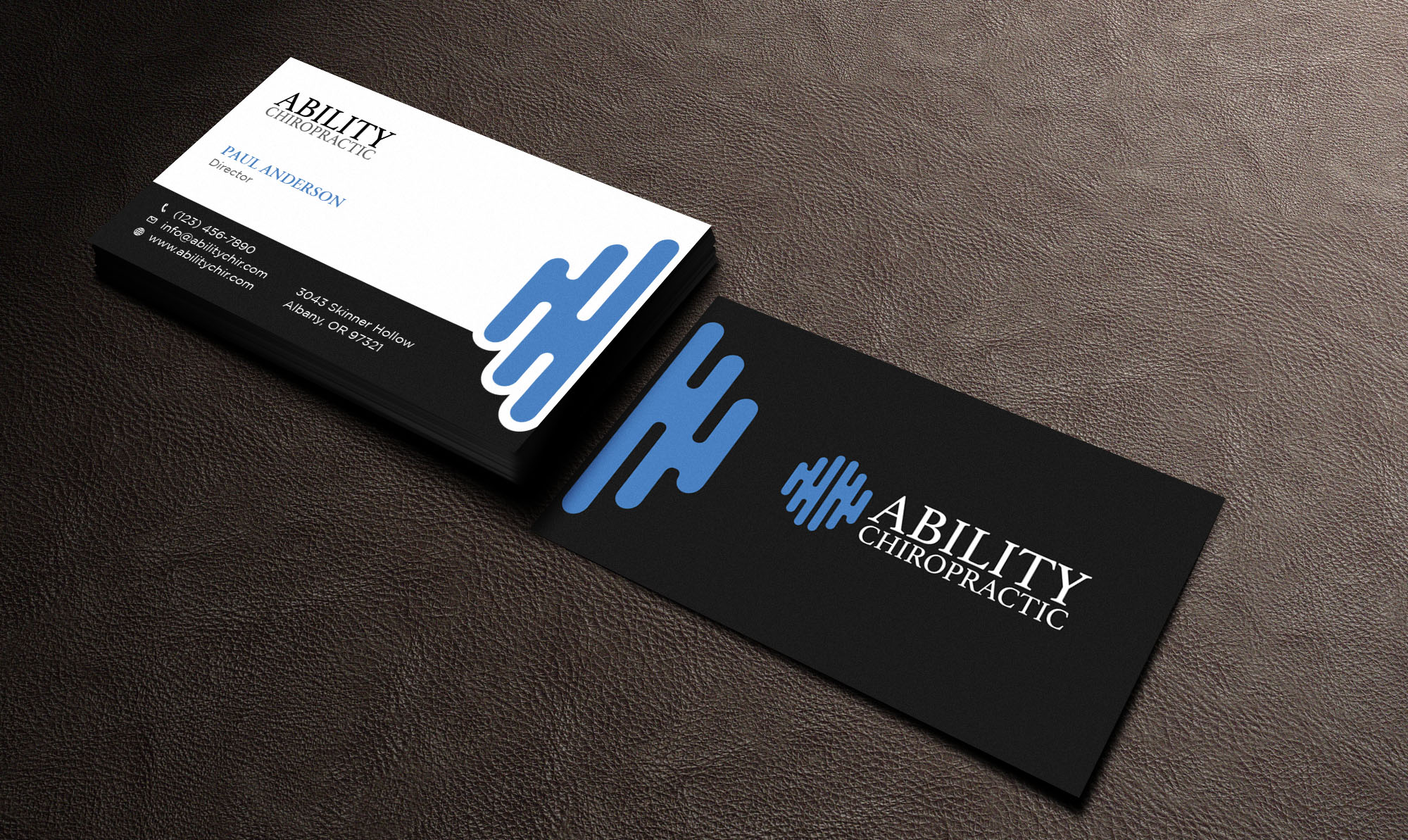 Business Card Design by Tripti Ranjan Gain for Ability Chiropractic | Design #23724778