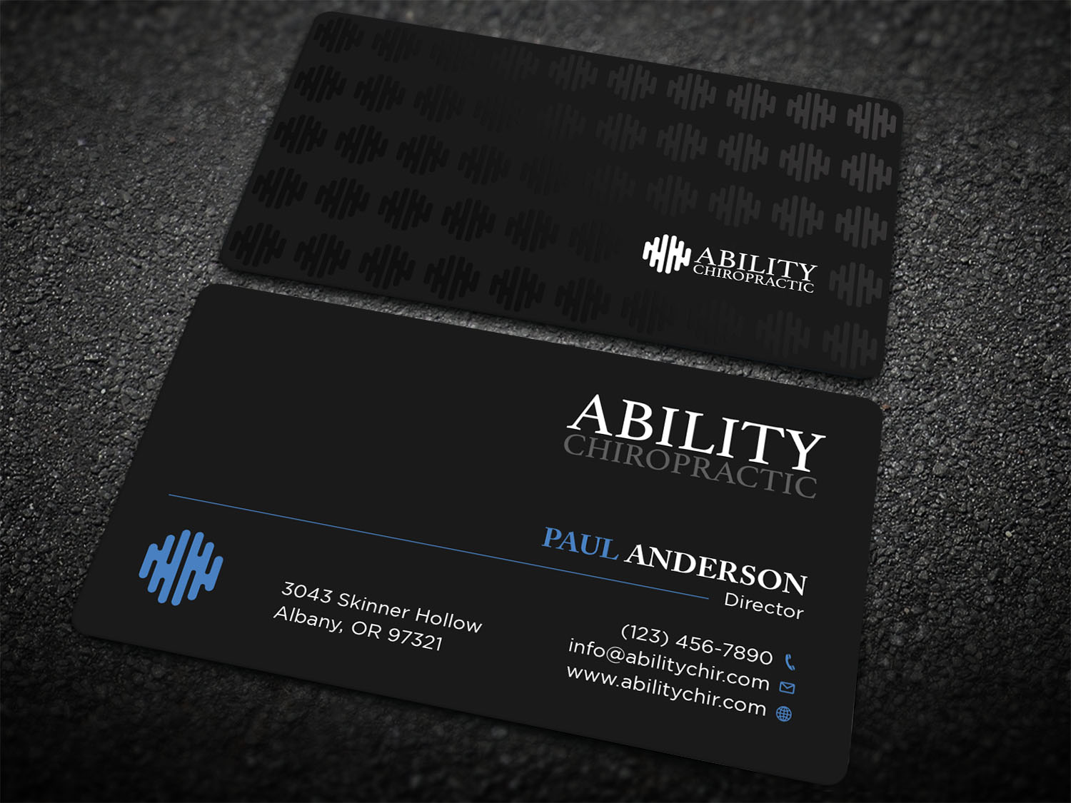 Diseño de Tarjeta de Presentación por Tripti Ranjan Gain para Ability Chiropractic | Diseño #23724779