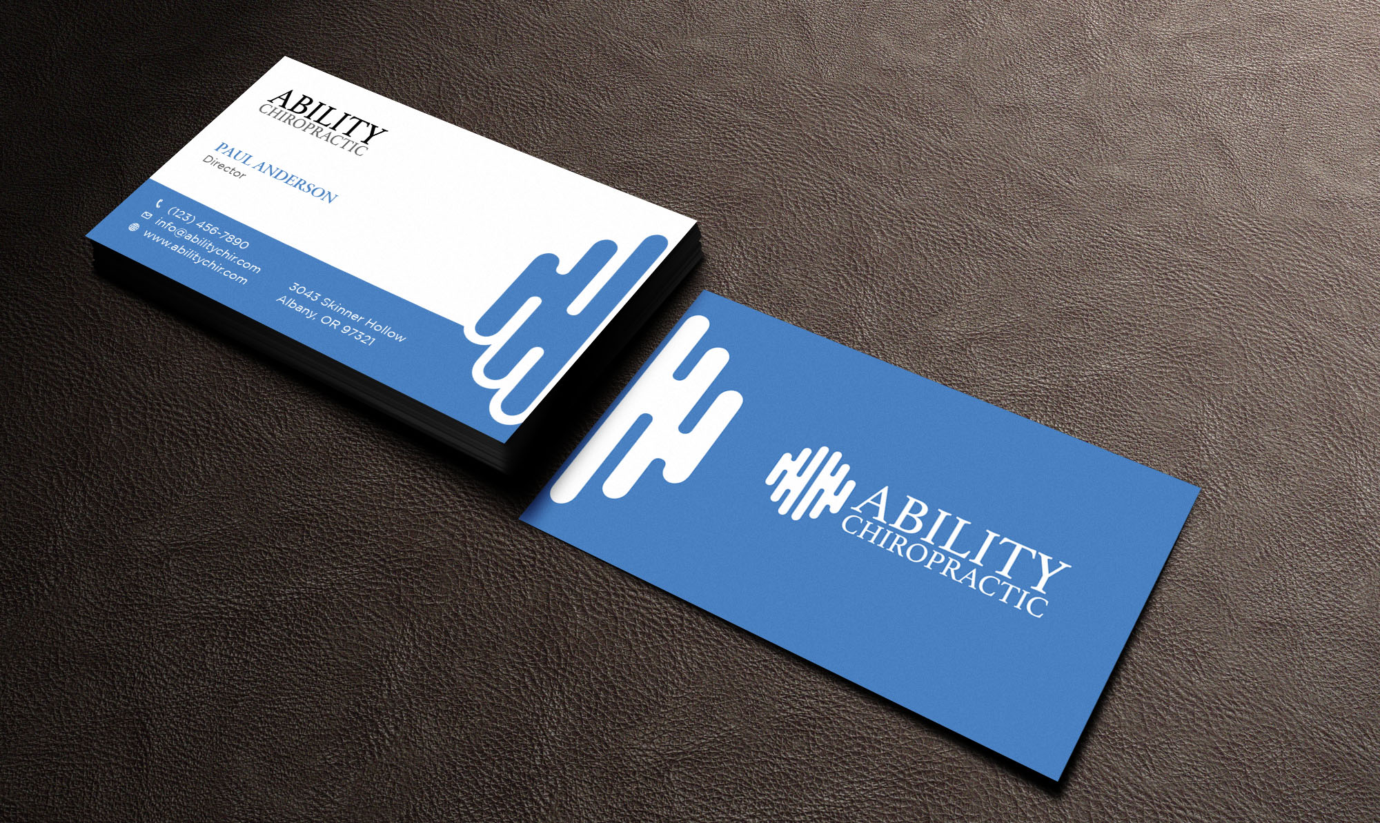 Diseño de Tarjeta de Presentación por Tripti Ranjan Gain para Ability Chiropractic | Diseño #23724780